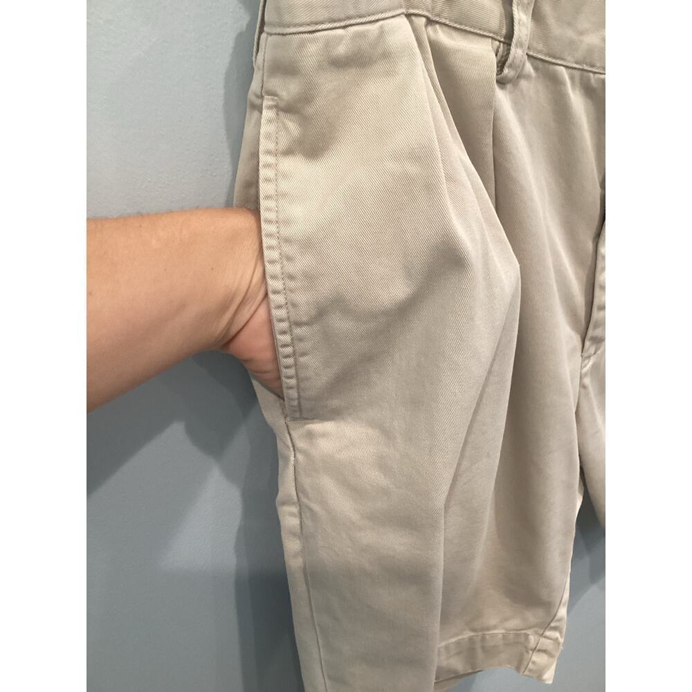 Vtg Polo Ralph Lauren Mens Pleated Shorts 36 Khaki Beige 9 In Preppy Classic 90s - Picture 6 of 10